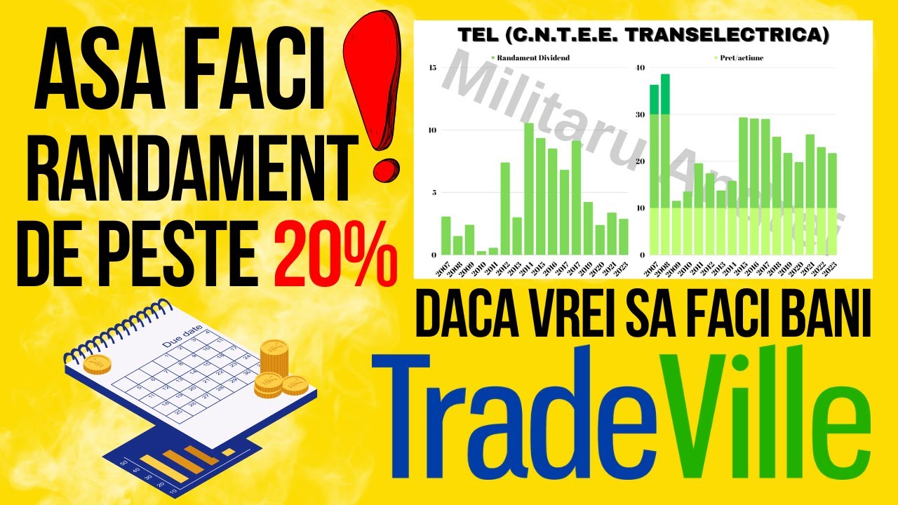 Asa faci randament de peste 20% la bursa ! Tradeville