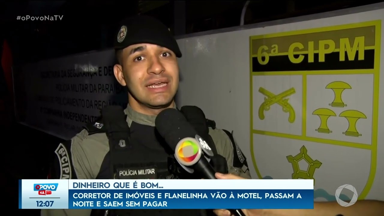 Corretor de imóveis e flanelinha vão à motel, passam a noite e saem sem pagar - O Povo na TV