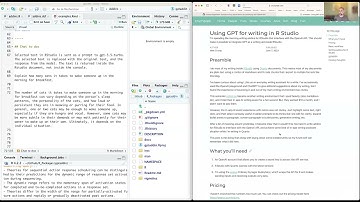 RStudio addins for using OpenAI models as a writing assistant