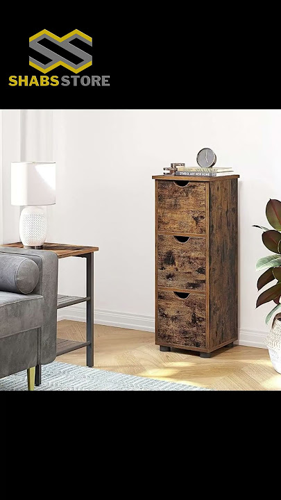 3-Drawer Floor Standing Cabinet, Bathroom Storage Cabinet, Adjustable Bathroom Organizer Accessories