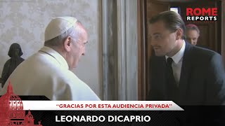 ⁣Leonardo DiCaprio se reúne con el Papa: “Gracias por esta audiencia privada”