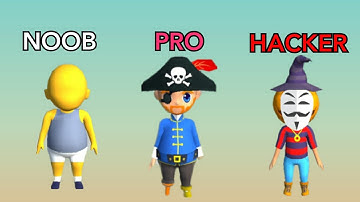 NOOB vs PRO vs HACKER = Run Race 3D