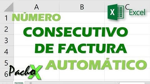 Numero de factura consecutivo automatico en Excel   Sigue estos simples pasos | Microsoft Excel