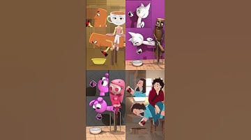 Watch 2 videos separately COMPLETE EDITION 3D vs 2D (Brainrot Animation) @fash