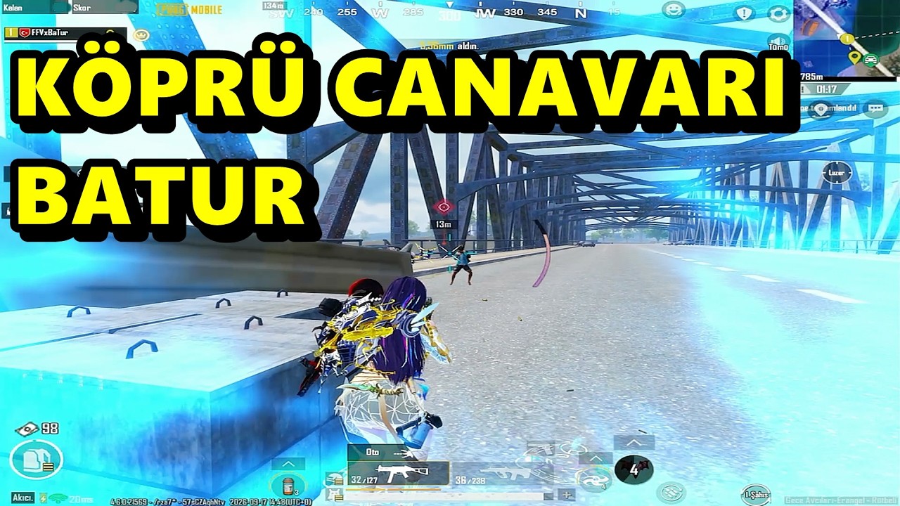 KÖPRÜ CANAVARI BATUR ! MÜTHİŞ MAÇ BATUR GAME SOLO SQUAD PUBG MOBİLE
