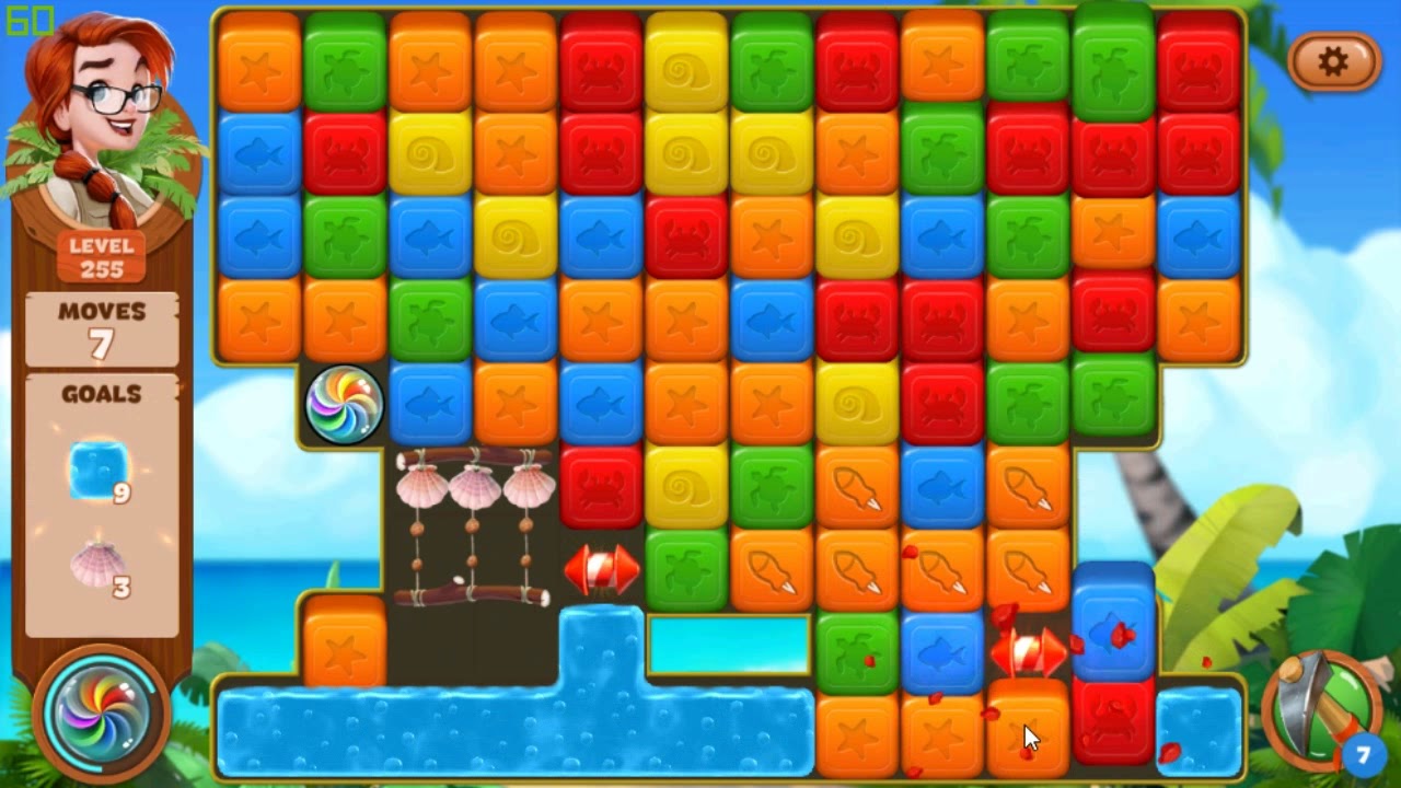 Lost Island Blast Adventure level 255