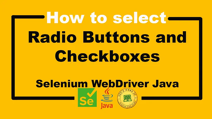 How To Select Radio Buttons and Checkboxes - Selenium WebDriver Tutorial