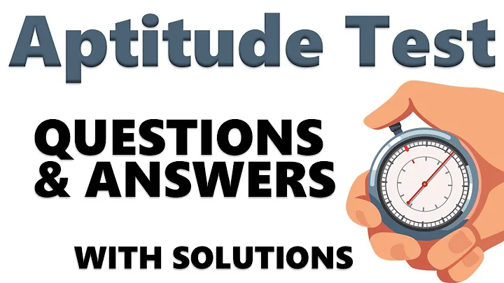 How to Pass Aptitude Test - Questions and Answers with Solutions!