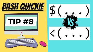 Command vs Process Substitution #linux #bashshell