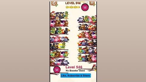 #bird #sort 2 #color #puzzle #level 546 #birdsort #colour #gaming #viral #trending #shorts #solution