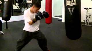 Ronniel Venee Vargas Heavy Bag Training