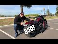 Harley Davidson V-Rod custom Night Rod 330 rear tire & Review