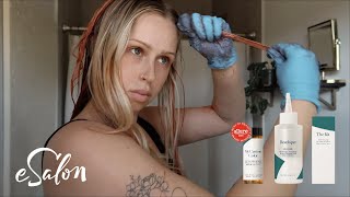 How to dye your BLONDE hair RED (the correct way) | Rutele