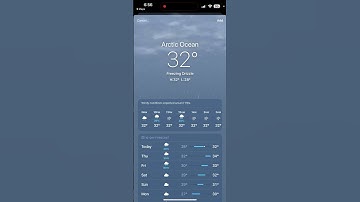 iOS Weather Animations: Freezing Drizzle (maybe sunset?)