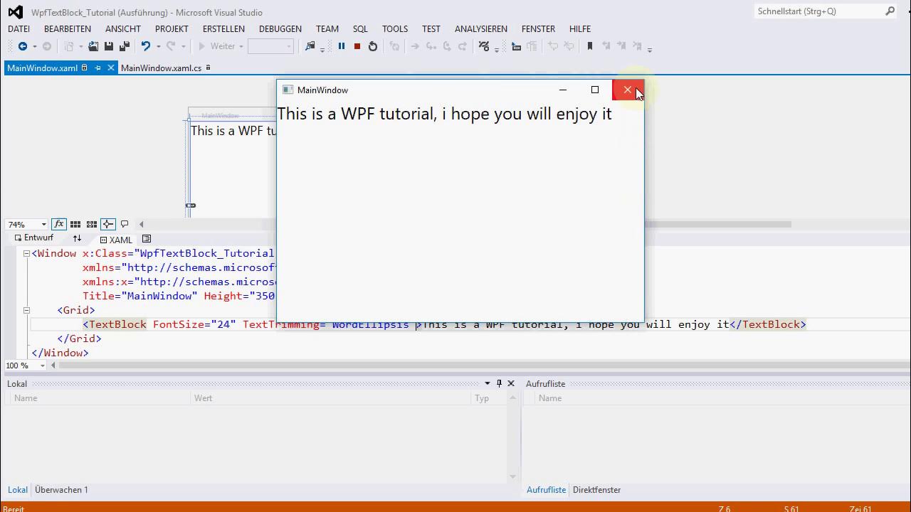 Wpf Textblock 