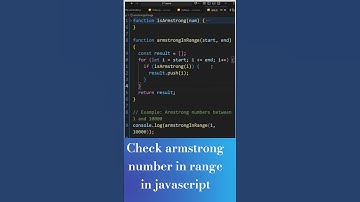 Day 20 | Check Armstrong Numbers in Range | JavaScript Coding Challenge in Hindi | 100 Days of Code
