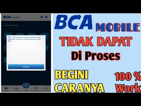 Cara Mengatasi M.Banking BCA tidak dapat di proses