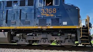 A Double Barrel Grain train G673-26 with 2 MID DPUs in the middle