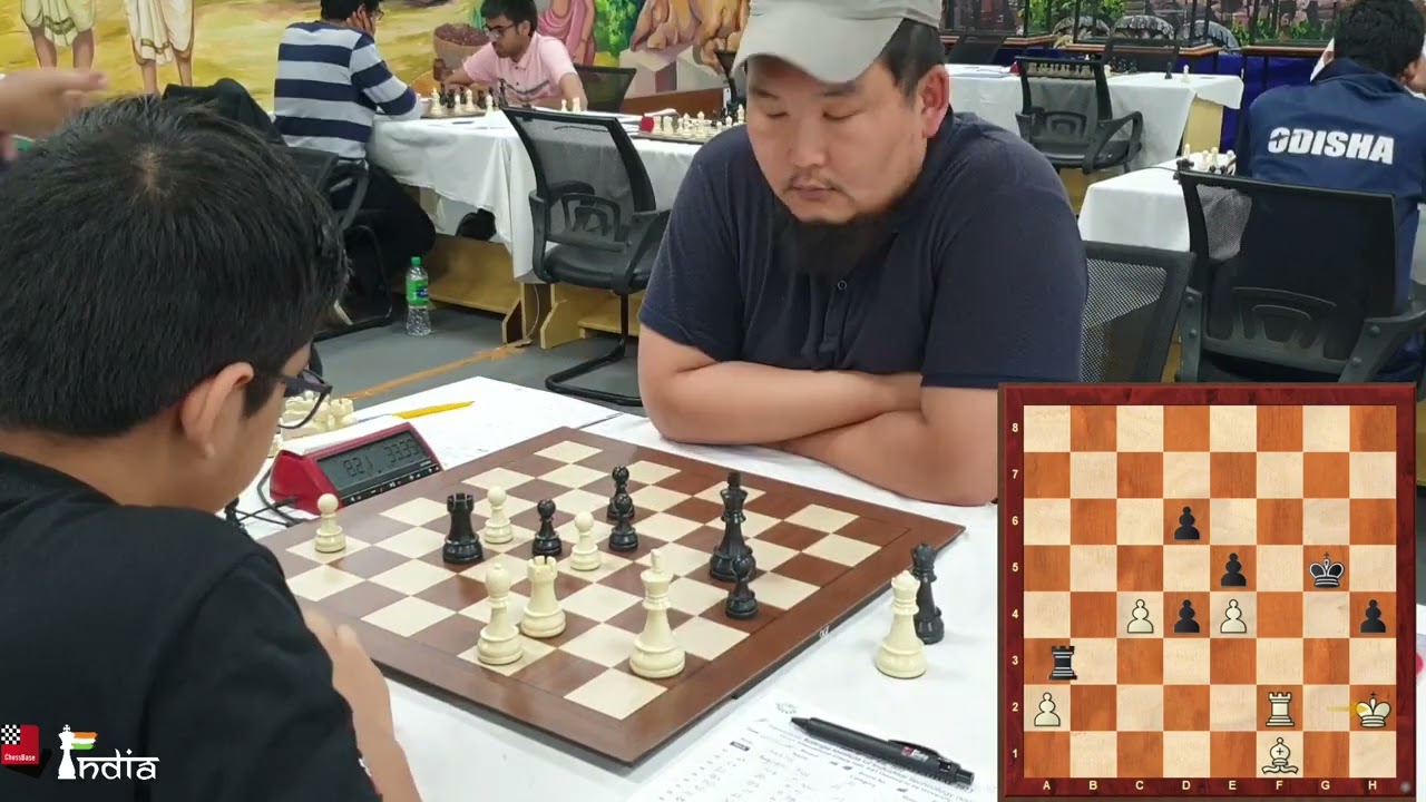Ankit Ray (1932) holds IM Asyl Abdyjapar (2346) to a draw | 13th KIIT International