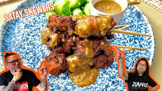 Satay Chicken Skewers and Satay sauce  BETTER THAN TAKEOUT