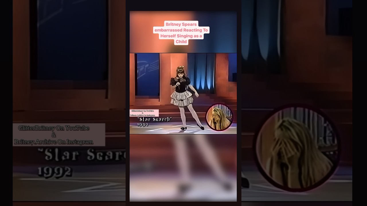 Britney Spears Reaction To Herself Singing As a Child 
