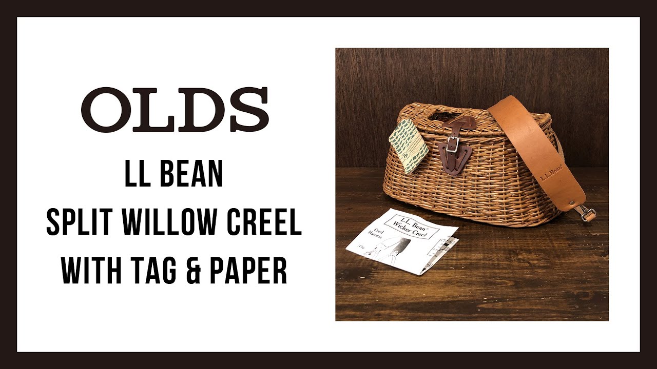 LL Bean Split Willow Creel With Tag & Paper｜エルエルビーン