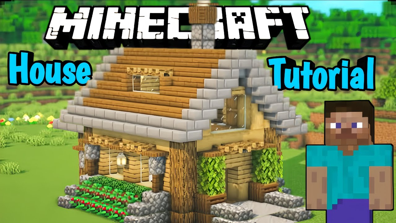 Minecraft Survival House Tutorial 😄 | Easy Starter House Build 2026 (Step by Step)