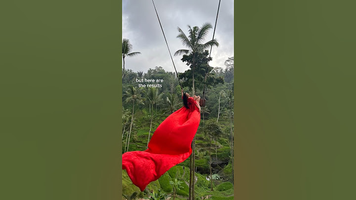You pushed me to do this… literally #bali #ubud #baliswing
