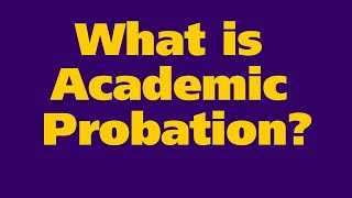WHAT IS ACADEMIC PROBATION? | ADVISING RESOURCE CENTER | SAN FRANCISCO STATE UNIVERSITY