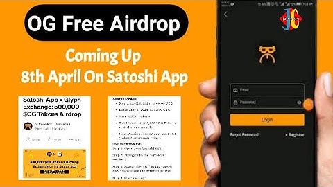 OG Free Airdrop On Satoshi App | Satoshi App xGlyph Exchange $OG Token Airdrop | Satoshi New Update
