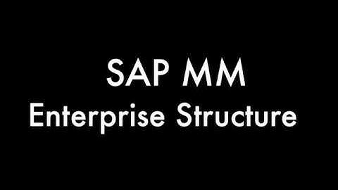 SAP MM | Enterprise Structure Configuration | Tutorial | Lecture 1