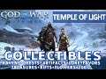 God of War Ragnarok - Temple of Light All Collectible Locations (Chests, Artifacts, Ravens) - 100%