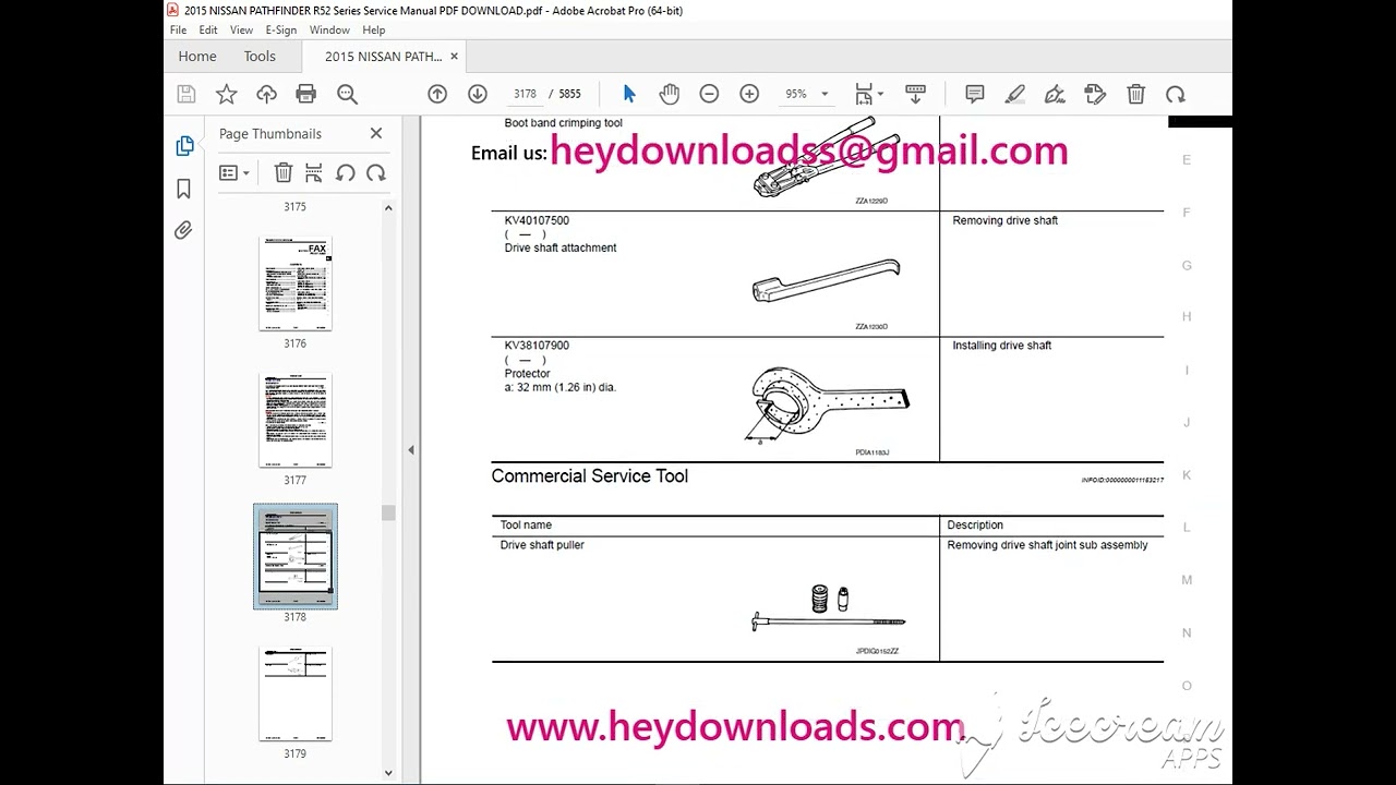 2017 NISSAN PATHFINDER SERVICE MANUAL PDF visual data 3