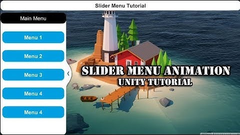 Unity Tutorial - Making Slider Menu Animation