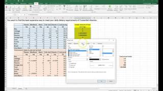 Linear Programming a Stupid Diet