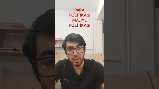 1. Para Politikası Maliye Politikası Tanımı