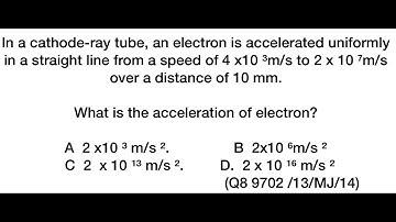 AS Physics past paper questions on equations of motion part 1