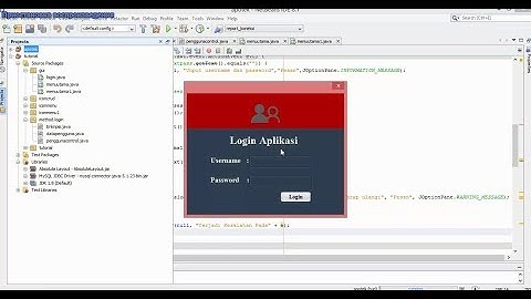Tutorial Multi-User Login Java Netbenas & Database MySQL (Part 3/3)