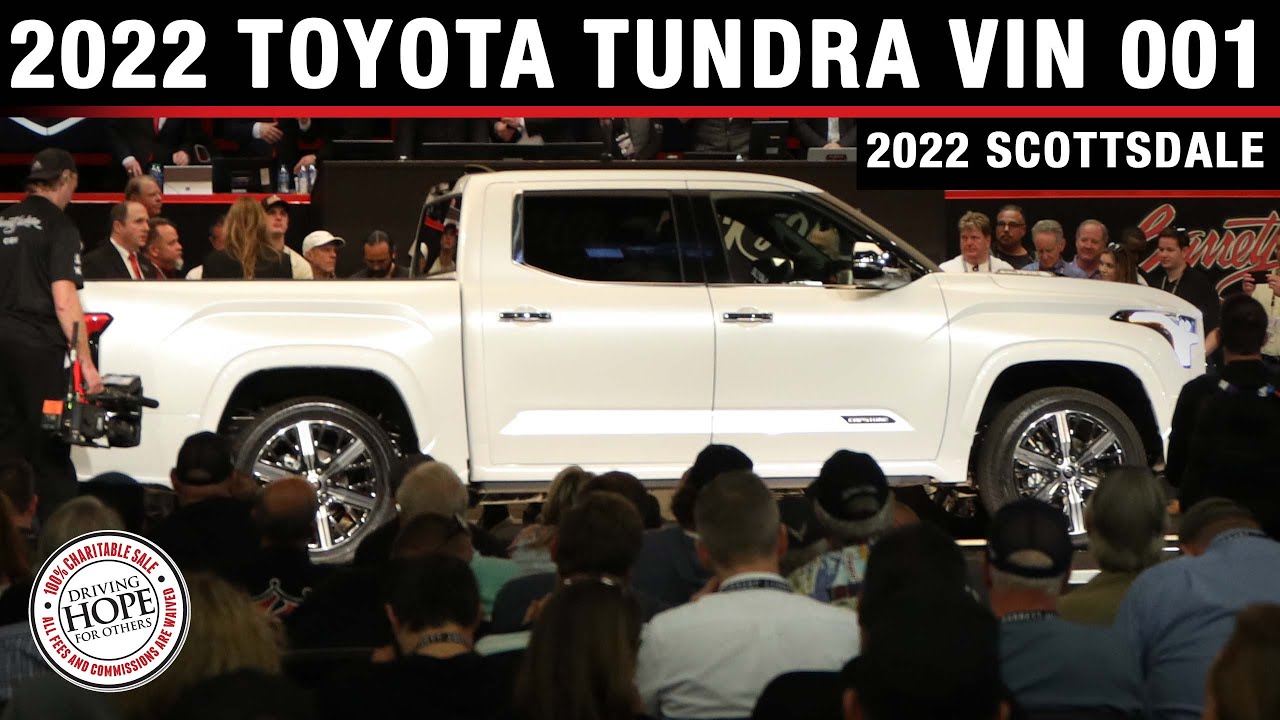 CHARITY SALE - 2022 Toyota Tundra Capstone VIN 001 - BARRETT-JACKSON 2022 SCOTTSDALE