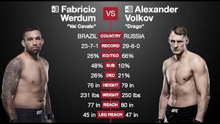 UFC Fight Night: Werdum vs Volkov Predictions (Main Card)