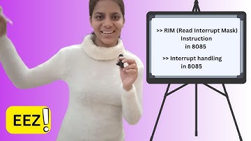 RIM (Read Interrupt Mask) Instruction in 8085 microprocessor | Interrupt handling | In Hindi