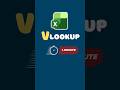 Excel VLOOKUP in 60 Seconds! #shorts
