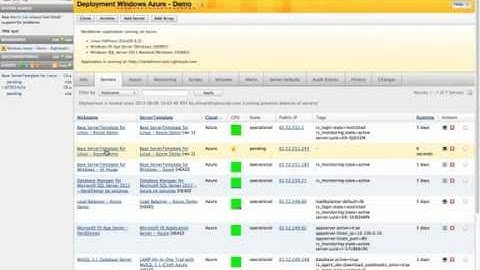 Managing an Azure Cloud Deployment with RightScale - Demo