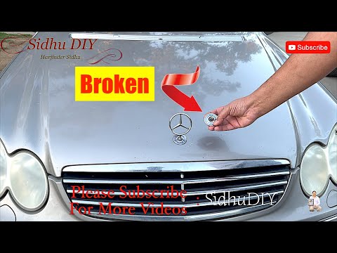 How To Change Broken Mercedes Hood Ornament Emblem | Mercedes Benz C55 AMG | W203