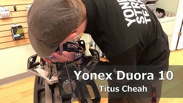 Time Lapse: How to String a Yonex Duora 10 Badminton Racquet