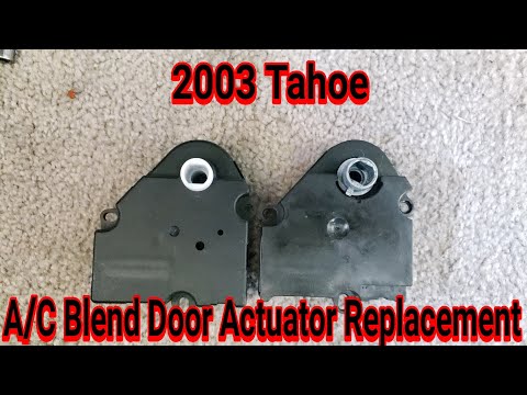 2003 Tahoe Driver Side Blend Door Actuator Replacement