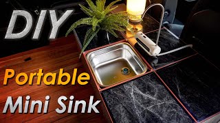 DIY Portable Mini Sink in MPV / Minivan / Small Vehicle ｜Upgrading My Vehicle's Sink! 【EN Ver.】 by Travel & Design 1,790 views 8 months ago 7 minutes, 42 seconds