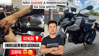 Como regular a embreagem da moto? Não queime a embreagem com a regulagem errada #motos #embreagem 