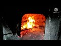 Pizza cotta nel forno a legna