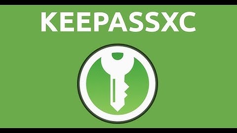 KeePassXC, a free & open source password manager.